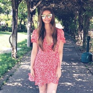 Princess Polly Floral Wrap Dress